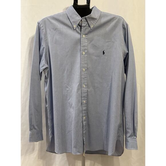 Ralph Lauren Blue Button Up Shirt Men's size 16.5 34/35 - Picture 1 of 3